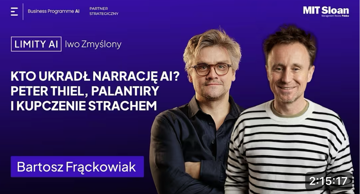 Who Stole the Narrative of AI? Bartek Frąckowiak on Palantir, Peter Thiel and Futures Design